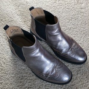 Glitter Chelsea Ankle Boots Womens 8 Winter Fall Booties Sparkle